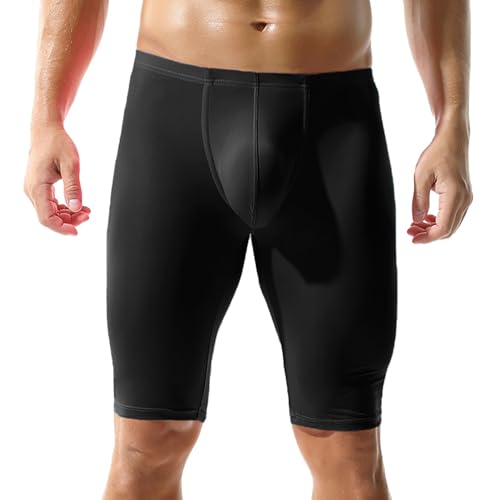 YUFEIDA Herren Transparente 3/4 Unterhose Skin Bademode Shorts Trunks Hosen von YUFEIDA