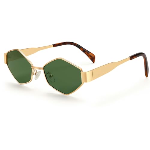 YUGDRUZY Sonnenbrille Damen Retro Vintage, Grün Sunglasses Woman YUGDRUZY Sonnenbrille Damen Retro Vintage, Grün Sunglasses Woman von YUGDRUZY