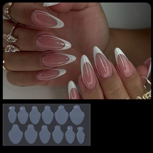 1 Blatt Duals Sieben Französische Nagelformulare Aufkleber Französischer Linie Aufkleber Aufkleber Nagelverlängerungsformen Anleitung Aufkleber Für Nageldesign von YUGSHNKFC