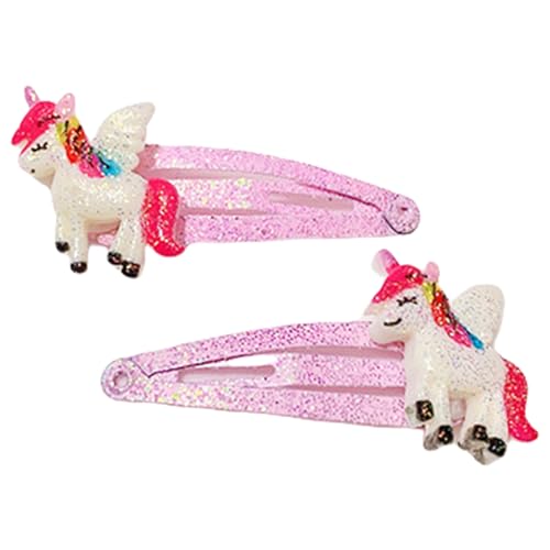 1 Paar Haarspangen für Mädchen, Glitzer, Haar-Accessoires, modische Haarspangen für Kinder, mehrfarbiges Design von YUGSHNKFC