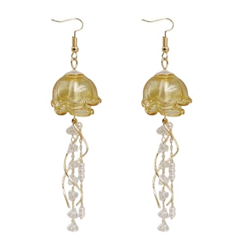 1 Paar Jellyfish Ohrringe Party Date Hochzeit Modischer Ohrschmuck Für Stilvolle Outfits Tassels Ohrringe von YUGSHNKFC