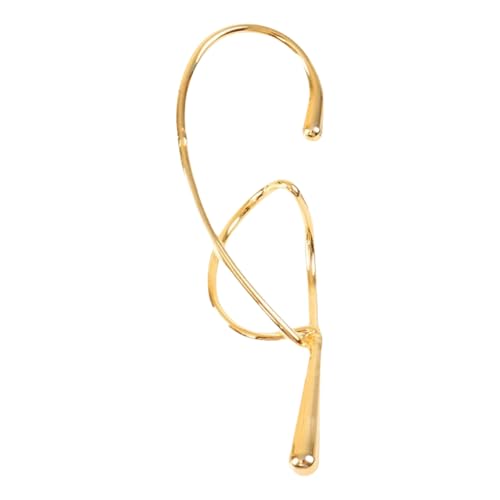 1 x stilvolle, geometrische Ohrknochen-Clip, Dekoration für trendige Frauen, einzigartiges Metall-Twist-Design, ohne Piercing, Street-Styles, Ohrschmuck, Left ear, Wie beschrieben, Wie beschrieben von YUGSHNKFC