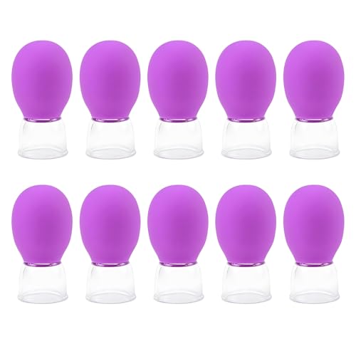 10-teiliges Glas-Schröpfset für Gesichtsbehandlungen, Glas-Silikon-Becher, Vakuum-Saugnapf für Gesicht, Haut, Rücken, Arm, Schulter, Muskeln 10-teiliges Glas-Schröpfset für Gesichtsbehandlungen, Glas-Silikon-Becher, Vakuum-Saugnapf für Gesicht, Haut, Rücken, Arm, Schulter, Muskeln von YUGSHNKFC