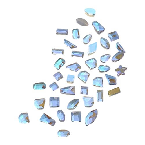 100 Pack Fashion Glass Nagel Kunst Schmuckanhänger Kristall Diamant Strasssteine ​​Dekoration Dekorationen Verzierungen Schmuckmaterialien von YUGSHNKFC