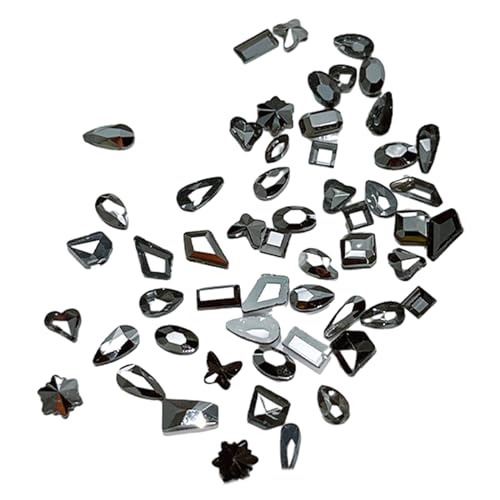 100 Pack Fashion Glass Nagel Kunst Schmuckanhänger Kristall Diamant Strasssteine ​​Dekoration Dekorationen Verzierungen Schmuckmaterialien von YUGSHNKFC