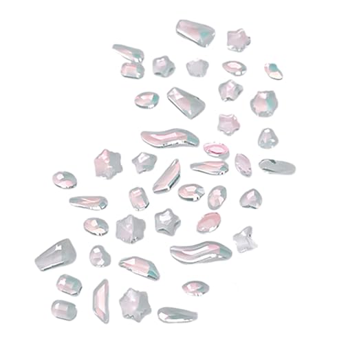 100 Pack Fashion Glass Nagel Kunst Schmuckanhänger Kristall Diamant Strasssteine ​​Dekoration Dekorationen Verzierungen Schmuckmaterialien von YUGSHNKFC