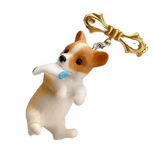 3D-Katzen-Brosche mit Ast, Kunstharz, Tier-Anstecknadel für Kleidung, Tasche, Dekoration für Kinder, Cartoon-Katzen-Abzeichen von YUGSHNKFC