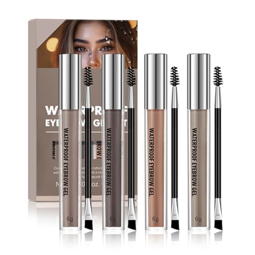 4PCS Langwäsche Wasserdicht Getöntes Augenbrauengel Smudgesicher Und Schnell Trocknende Augenbrauen Make Up Einfache Anwendung Für Frauen von YUGSHNKFC
