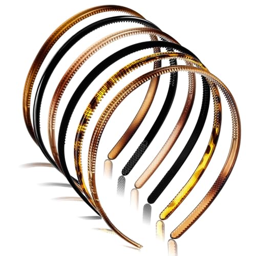 6 Stück elastische schöne Stirnbänder bequeme Haarreifen elegantes Mädchen-Haarteil für den täglichen Gebrauch von YUGSHNKFC