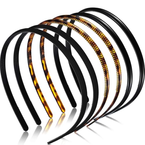 6 Stück elastische schöne Stirnbänder bequeme Haarreifen elegantes Mädchen-Haarteil für den täglichen Gebrauch von YUGSHNKFC