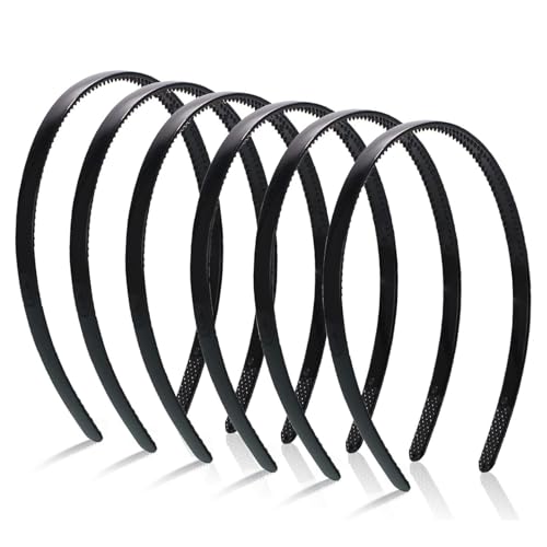 6 Stück elastische schöne Stirnbänder bequeme Haarreifen elegantes Mädchen-Haarteil für den täglichen Gebrauch von YUGSHNKFC