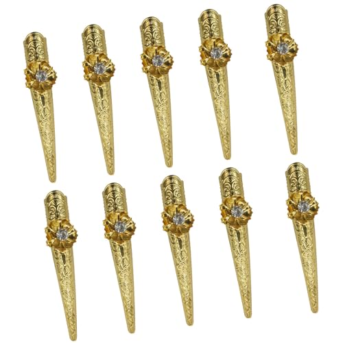 Ancient Queen Fingernagelringe Nägel Ringe Dekoration Zubehör Halloween Fingernägel Spitze Krallen Ringe Fingernagel Krallen von YUGSHNKFC
