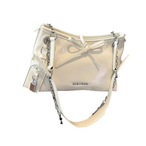 Bowknot Detail Umhängetasche Mehrzweck Crossbody Tragen Geräumige Kompartiment Praktische PU Crossbody Taschen Für Frauen Leichte Geräumige Schultertasche von YUGSHNKFC