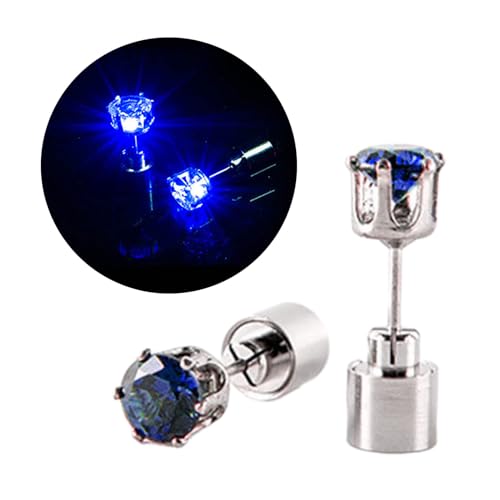 Cooler Ohrring Leuchten Ohrschmuck Abendkleid Club Blinkend Leuchtende Strasskette Kristall von YUGSHNKFC