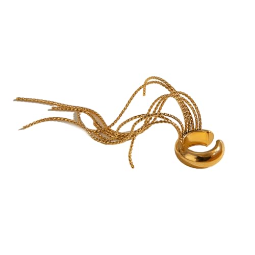 Einzigartige Quasten Ohrclip Ohrring Edelstahl Ohrmanschette Für Frauen Wasserdichte Party Schmuckallergie Freigreif von YUGSHNKFC