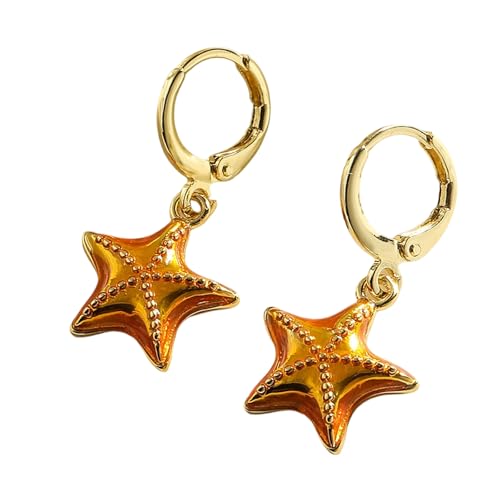 Einzigartige Seesterne Fallen Ohrringe Modische Ohrschnallen Elegante Dangle Ohrringe Statement Für Jugendliche Seesterninnen von YUGSHNKFC