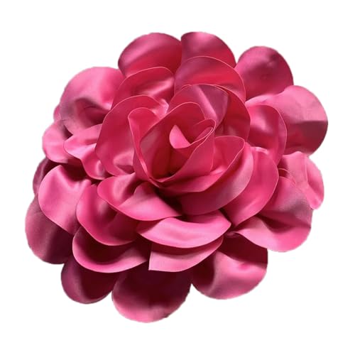 Elegante 24 cm handgefertigte Anstecknadel, schöne Satin-Blume, Anstecknadel, zarte Brosche, Schmuck für Arbeit und Geschäft von YUGSHNKFC