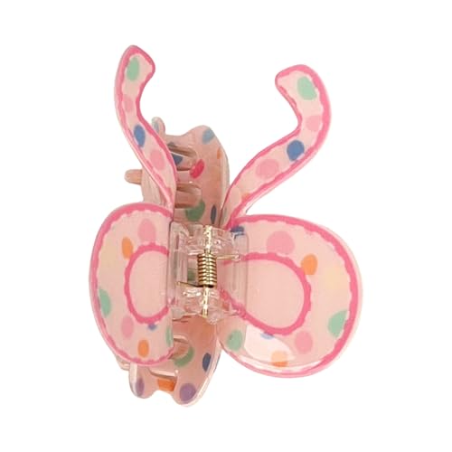Elegante Acryl-Haarklammer, verspieltes Karomuster, Schleifen-Design, Haarklammer für modebewusste Frauen und Mädchen von YUGSHNKFC