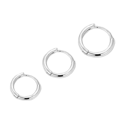 Elegante Runde Ohrringe Modeohrringe Metalltextur Ohrzubehör Geeignet Für Lässige Oder Formelle Anlässe Tragen Modische Frauen Reifen von YUGSHNKFC