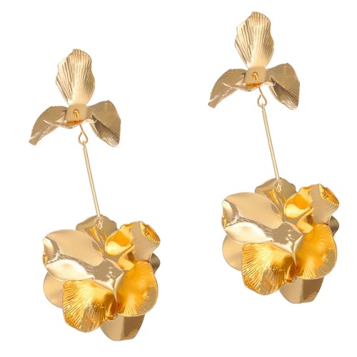 Elegante Vintage Blütenblätter Anhänger Ohrringe Für Frauen Hängen Geometrische Ohrhänger Fashion Party Tragen Schmuck Goldfarbe Ohrringe Elegante Vintage Blütenblätter Anhänger Ohrringe Für Frauen Hängen Geometrische Ohrhänger Fashion Party Tragen Schmuck Goldfarbe Ohrringe von YUGSHNKFC