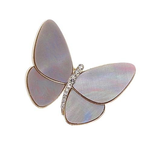 Emaillierte Schmetterlingsnadel mit funkelnden Strasssteinen für Rucksack, Jacken, Dekoration, modische Anstecknadel für Outfits, funkelnde Schmetterlings-Brosche, Geschenk, Einheitsgröße, Wie von YUGSHNKFC