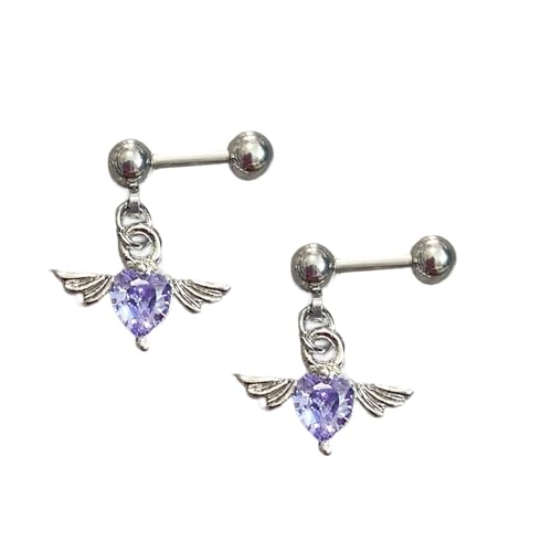 Engelsflügelherzform Ohrringe Edelstahl Körperschmuck Ohrstollen Accessoire Für Ungezwungene Oder Formelle Anlässe Rostfreier Engel Flügel Liebesohrohrschstene Engelsflügelherzform Ohrringe Edelstahl Körperschmuck Ohrstollen Accessoire Für Ungezwungene Oder Formelle Anlässe Rostfreier Engel Flügel Liebesohrohrschstene von YUGSHNKFC