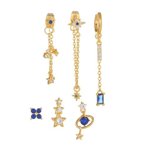 Frauen Mit Goldplattierten Bolzen Quasten Ohrringe Set Für Vielseitige Mode Statements Stücke Stilvolle Outfits Alltagsbekleidung Ohrringe von YUGSHNKFC