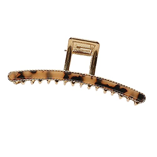 Geometrische Acetat-Haarklammer für Damen, ausgehöhlte Haarspangen, schöne Legierung, bunte Haarklammer für Pferdeschwanz-Halter von YUGSHNKFC