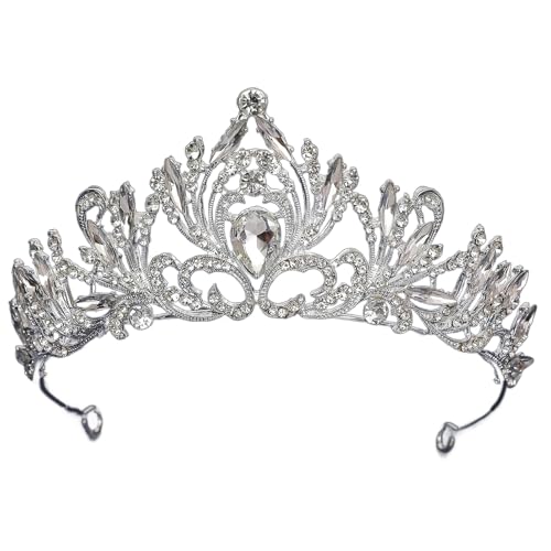 Glitzernder Strass-Kopfschmuck, bequem, rutschfest, Abend-Stirnbänder für Brautkleidung und Abendgalas von YUGSHNKFC