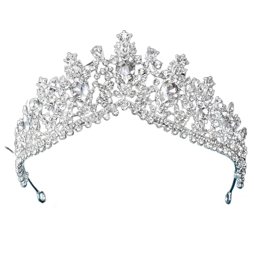 Glitzernder Strass-Kopfschmuck, bequem, rutschfest, Abend-Stirnbänder für Brautkleidung und Abendgalas von YUGSHNKFC