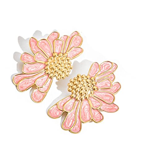 Große Blumenreden Ohrring Statement Spikes Ohrring Geometrische Celestials Designs Für Mode Enthusiasten Casual Wear Vintage Blumenohrringe von YUGSHNKFC