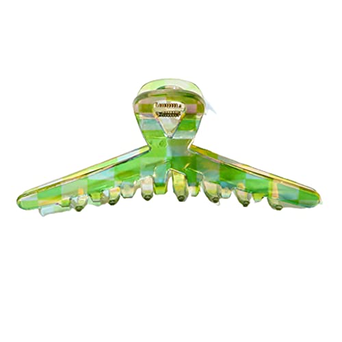 Haarklammer mit Schachbrettmuster, quadratisch, farblich passende Haarspange, Kopfbedeckung für Damen, Badezimmer-Zubehör von YUGSHNKFC