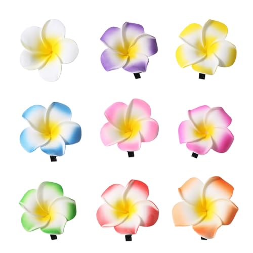 Haarnadeln mit Blumendesign, ergonomische Harz-Haarklammer für Damen, leicht, Ornament, Strand, Party, Dekoration, 36 Stück von YUGSHNKFC