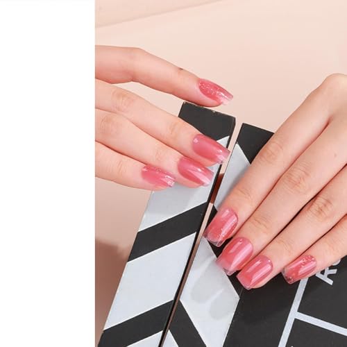 Halbhärtete Gelnagellackstreifen Klebstoff Gelnägelkunst Aufkleber Dauerhafte Glitzergelnagel Wraps Aufkleber Mit Nagelfeile von YUGSHNKFC