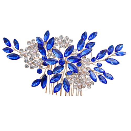 Handgefertigte Haarnadel mit künstlichen Perlen und Strasssteinen, Brautschmuck, Haarkamm für Brautjungfer und besondere Anlässe von YUGSHNKFC