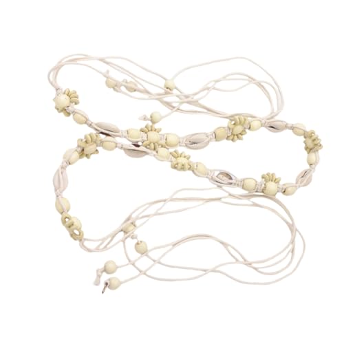 Handwerk Wachste Seil Taillenkabel Taillenseil Mit Schalen Perlendesign Für Verschiedene Anlässe Und Strandvertragsbekleidung Accessoires von YUGSHNKFC