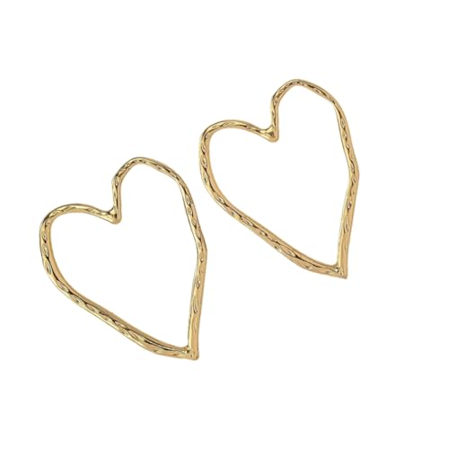 Hohle Herz-Ohrringe, stilvoller Ohrschmuck, hohles Herz, Ohr-Zubehör für trendige Studenten und Profis, Metall Hohle Herz-Ohrringe, stilvoller Ohrschmuck, hohles Herz, Ohr-Zubehör für trendige Studenten und Profis, Metall von YUGSHNKFC
