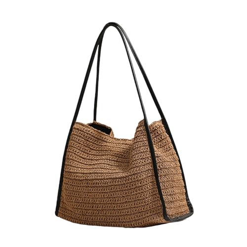 Kreatives Gewebter Strohbeutel Für Frauen Modische Strandhandtasche Große Kapazitätsumhängenden Damen Urlaubstasche von YUGSHNKFC