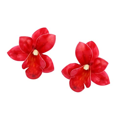 Künstlerische Blumen-Ohrringe, leichter Schmuck für Damen, Hochzeit, Urlaub, Accessoires, Blumenohrringe für Frauen, Einheitsgröße, Wie beschrieben, Wie beschrieben von YUGSHNKFC