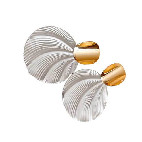 Leichte Bequeme Muschelohrringe Muschelform Ohrringe Geometrische Stollen Schmuck Für Frauen Täglich Outfits Modeschmuck von YUGSHNKFC
