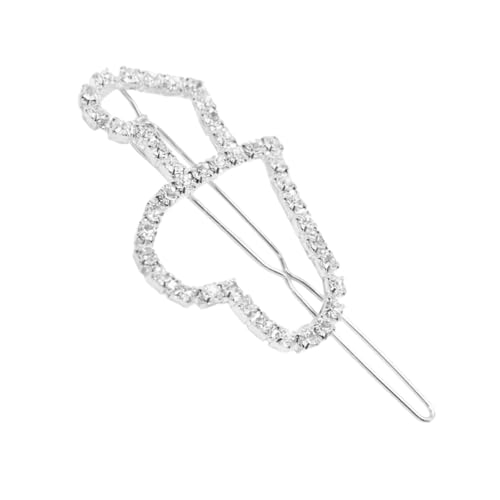 Luxuriöse Herz-Haarspange für Dating Nacht Haarnadel Strass Dekoration Haarnadel für verschiedene Anlässe von YUGSHNKFC