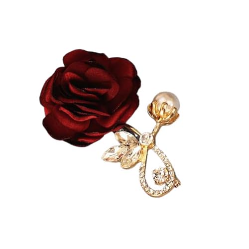 Luxuriöse Rose Designs Brosche Unique Rose Designs Elegante Perlen Anlagenpin Accessoire Für Besondere Event Abendkleid von YUGSHNKFC