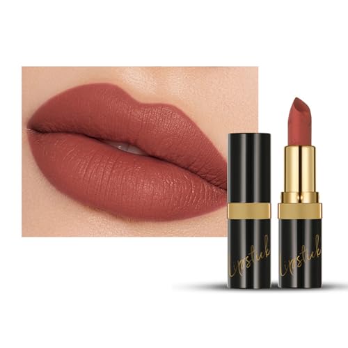 Matte Lippenstift Für Frauen Glatte Anwendung Vollverzögere Abdeckungsticks Hochpigmentierter Wischerer Und Wasserdichte Effekt von YUGSHNKFC