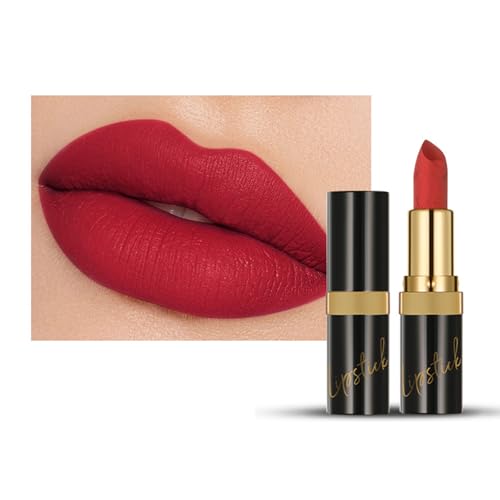 Matte Lippenstift Für Frauen Glatte Anwendung Vollverzögere Abdeckungsticks Hochpigmentierter Wischerer Und Wasserdichte Effekt von YUGSHNKFC