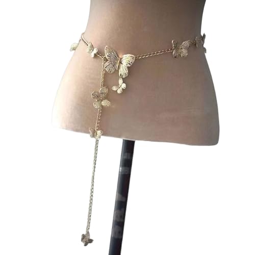 Mode Frauen Blumenperlen Taillenkette Dekorative Einschicht/mehrschichtige Körperkettengürtel Schmuckschmuck Zubehör Geschenk Frauen Modegürtel von YUGSHNKFC