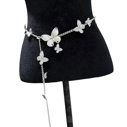 Mode Frauen Blumenperlen Taillenkette Dekorative Einschicht/mehrschichtige Körperkettengürtel Schmuckschmuck Zubehör Geschenk Frauen Modegürtel von YUGSHNKFC