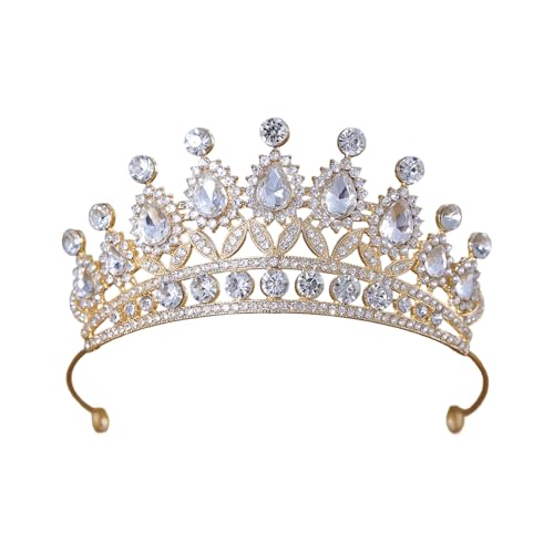 Mode Silberne Brauttiaras Mit Strasssteinen Verstellbare Königinkronen Tragbar Für Abschlussball Und Bühnenauftritte Hochzeitstiaras von YUGSHNKFC