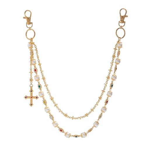 Modeperlen Bundeskettengürtel Frauen Hosen Kettenlegungslegierung Textur Geeignet Für Partys Und Strandausflüge Modische Perlen Jeans Accessoire von YUGSHNKFC