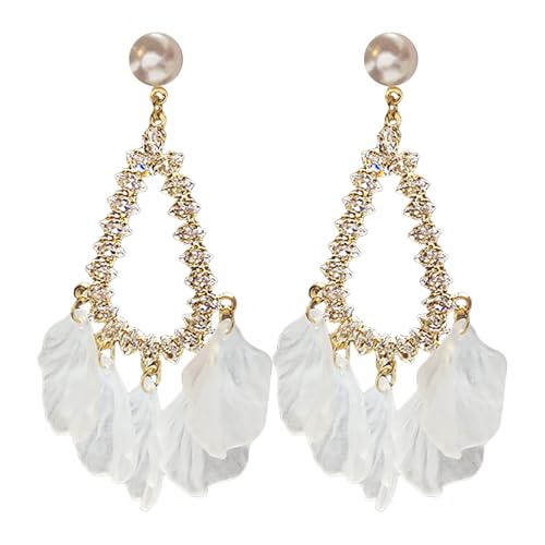 Moderne Muschel-strukturierte Zirkonia-Ohrringe, die jedem Outfit eine luxuriöse Note verleihen. Für modebewusste Frauen, eleganter Büroschmuck, Einheitsgröße, Wie beschrieben, Wie beschrieben von YUGSHNKFC