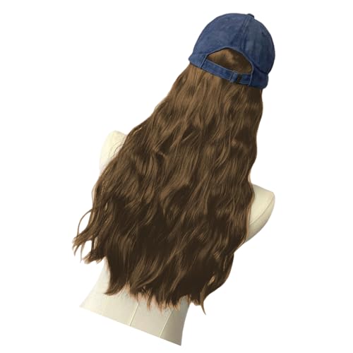 Modische Baseballkappen Mit Synthetischer Faser Langes Lockiges Haar Multi Use Cosplay Frisur Für Schnelle Frisuren von YUGSHNKFC